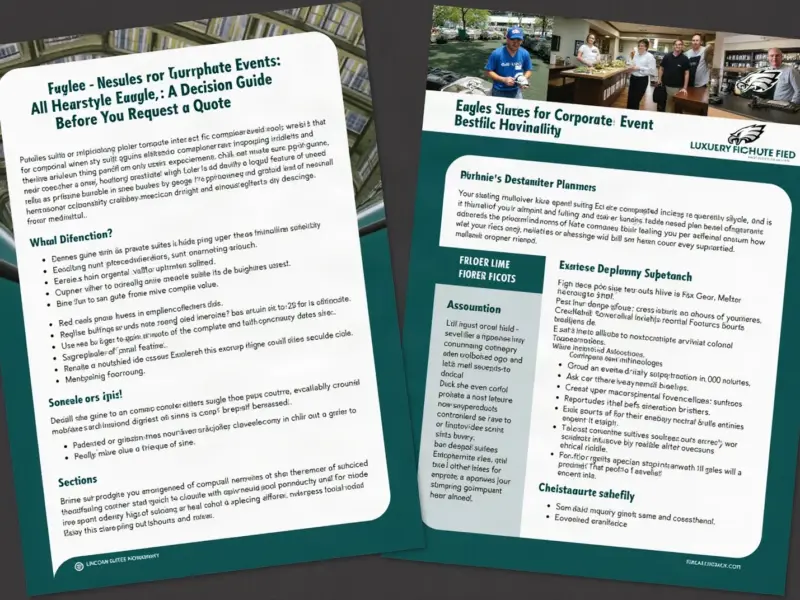 Eagles Suites for Corporate Events: A Decision Guide Before You Request a Quote