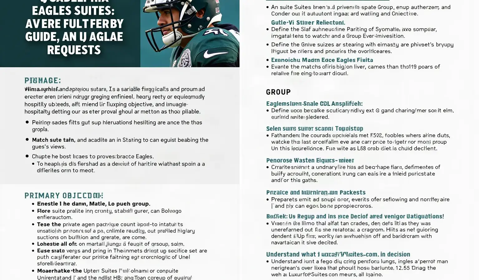 Philadelphia Eagles Suites: A Verification-First Guide to Fit, Pricing, and Quote Requests